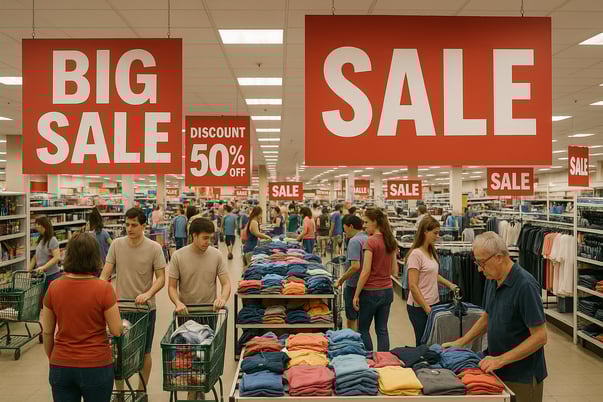 Big store running promotional sale-1