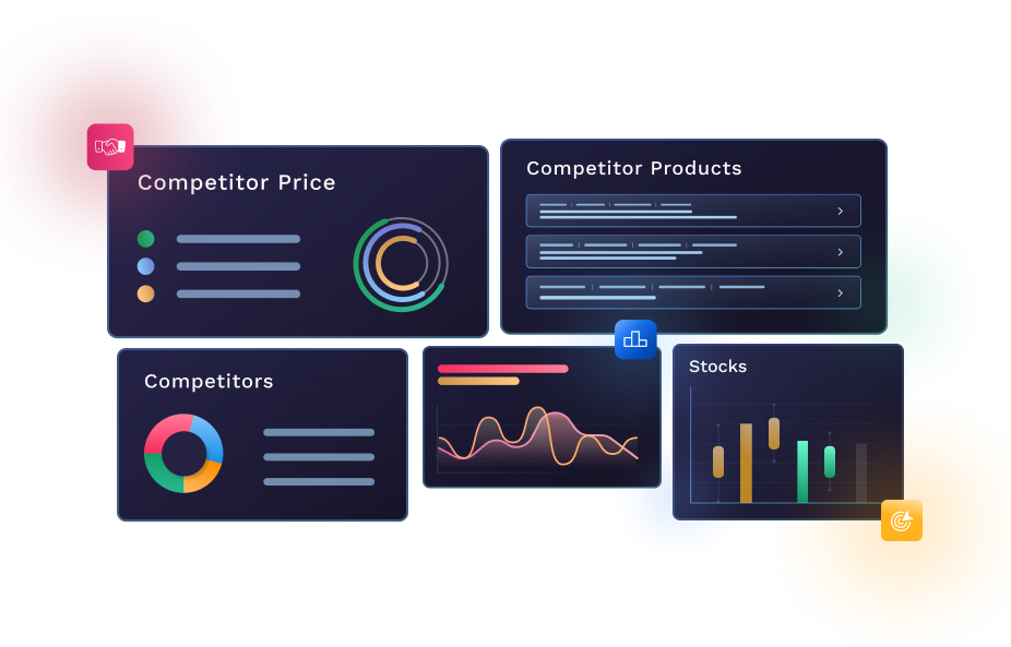 Pricing Strategies graphic shows key functionalities in Hypersonix’s ability to highlight competitor pricing strategies 