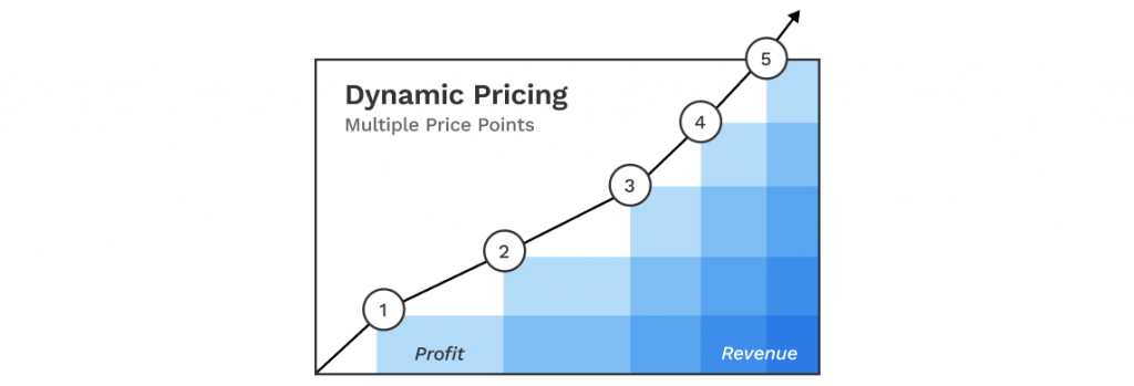 Multiple price points in dynamic pricing.