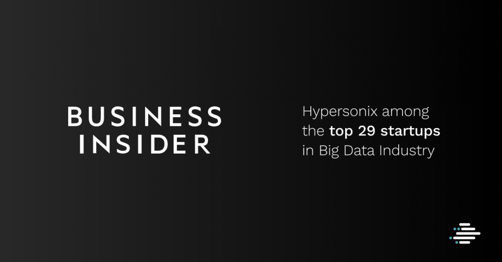 VCs peg hypersonix as a one of top 29 startups in big data industry